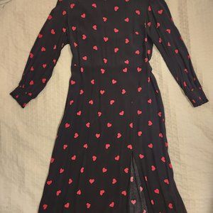 Nobody's Child Heart Print Dress UK 16 US 12